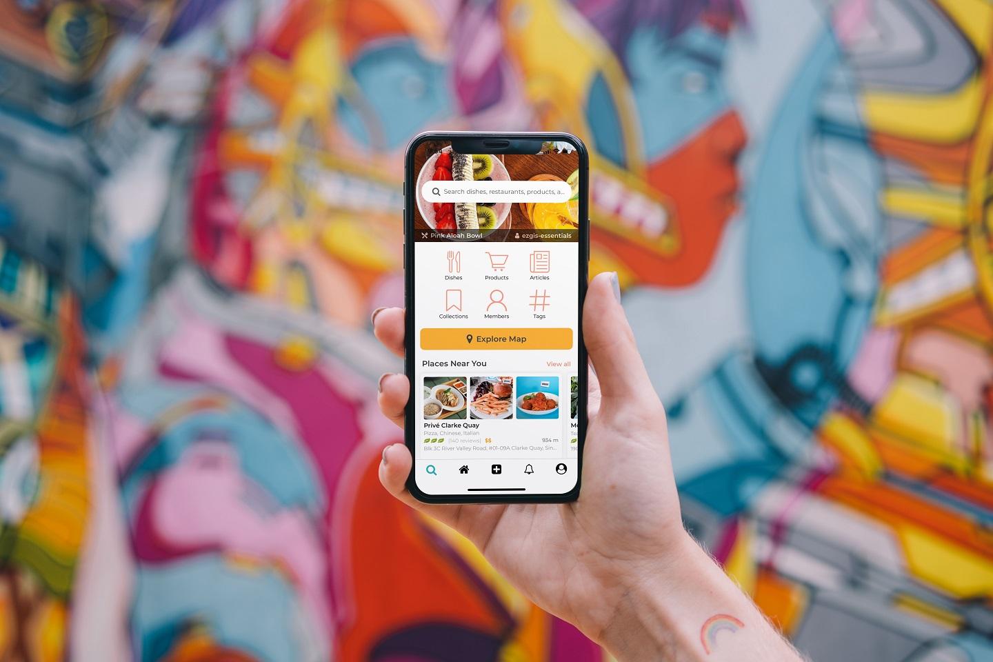 mobilní telefon digitalni nastroje pro gastronomii