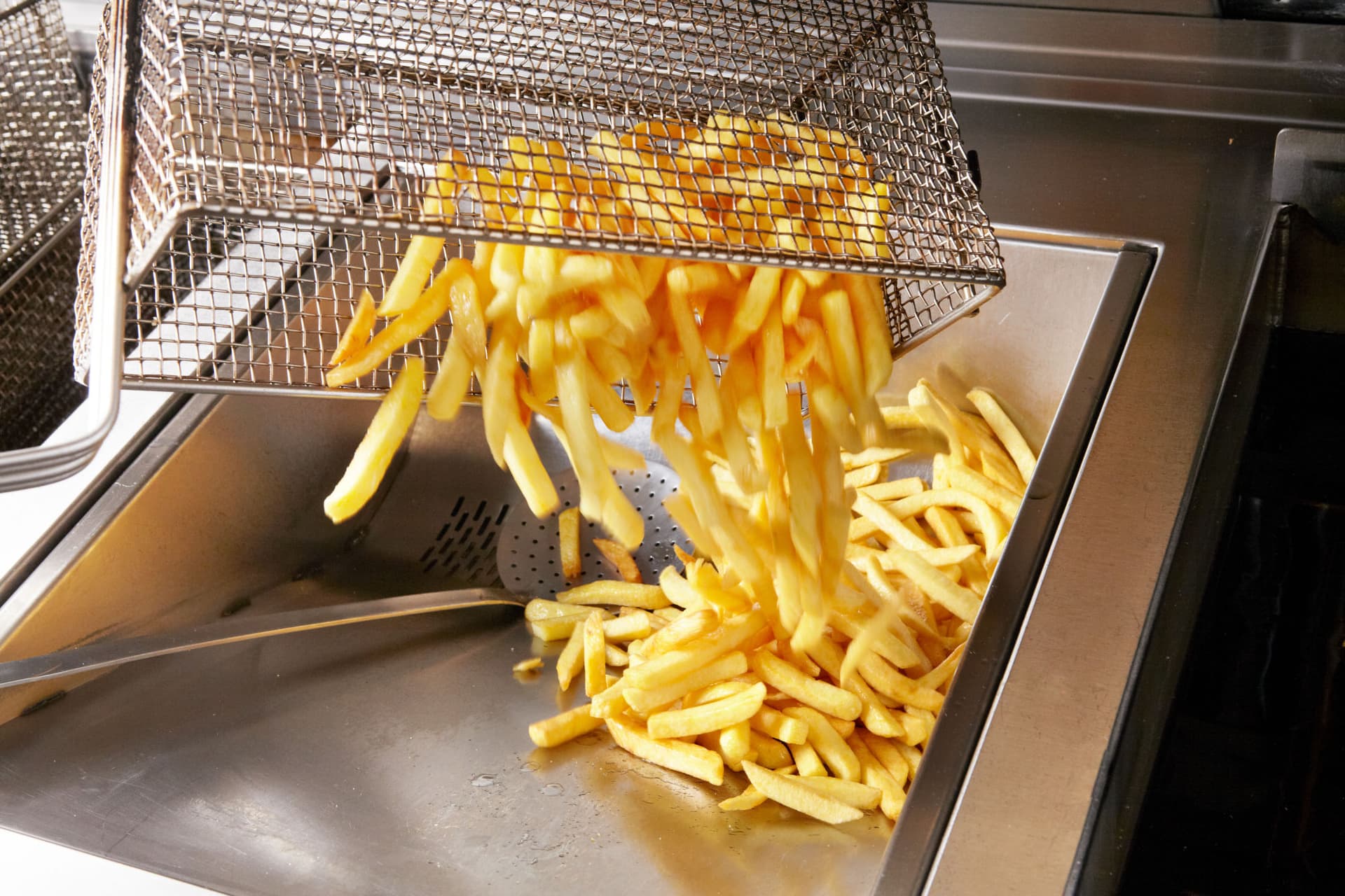 usmazene hranolky restaurace